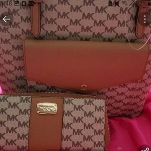 Michael Kors purse with matching wallet
